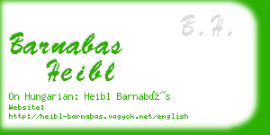 barnabas heibl business card